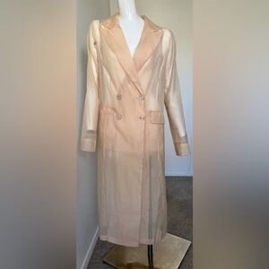 See through Peach Coat- SUPER CUTE!